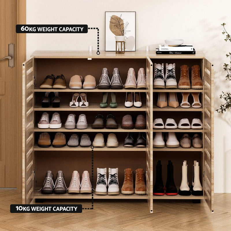 Artiss Shoe Cabinet 30 Pairs Adjustable Shelf Payday Deals