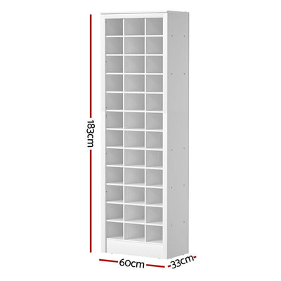 Artiss Shoe Rack 12-tier 36 Pairs Storage White Payday Deals