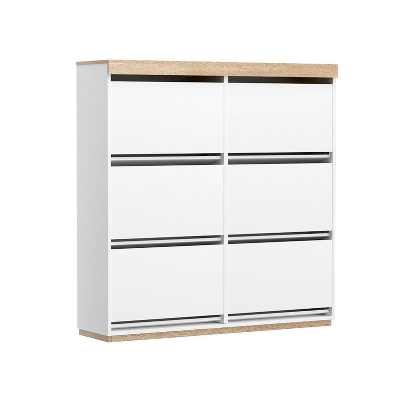 Artiss Shoe Rack Cabinet 3-Tier 45 Pairs White Payday Deals