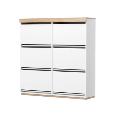 Artiss Shoe Rack Cabinet 3-Tier 45 Pairs White Payday Deals