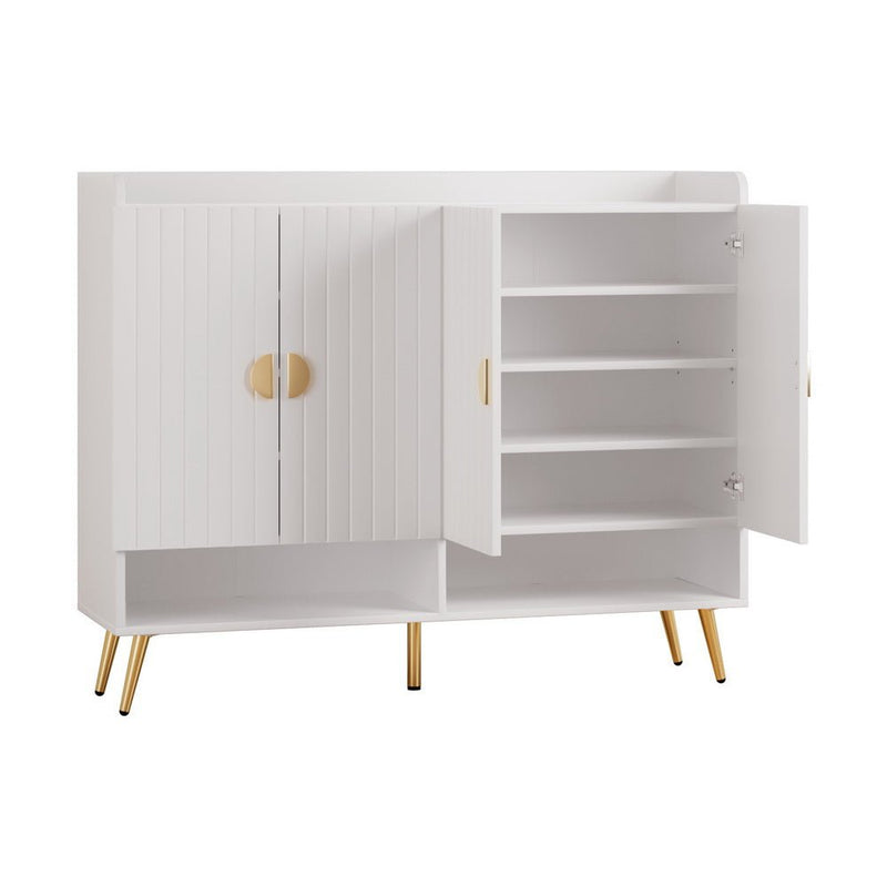 Artiss Shoe Rack Cabinet 5 Tiers 30 Pairs White Payday Deals