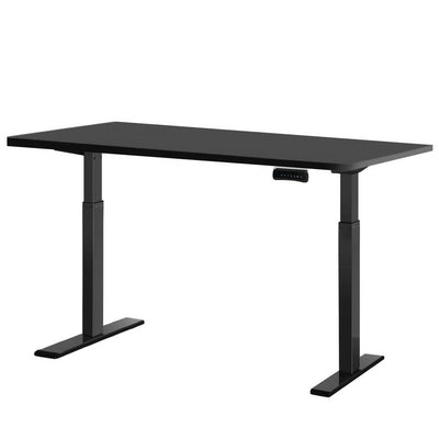Artiss Standing Desk Electric Height Adjustable Sit Stand Desks Black 140cm Payday Deals