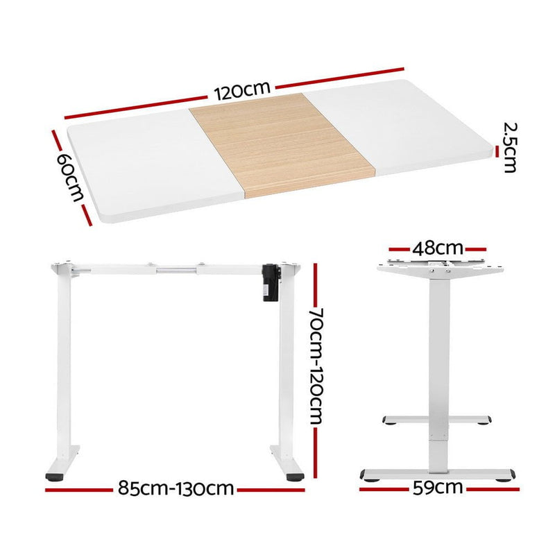 Artiss Standing Desk Motorised Sit Stand Desks 120CM Payday Deals