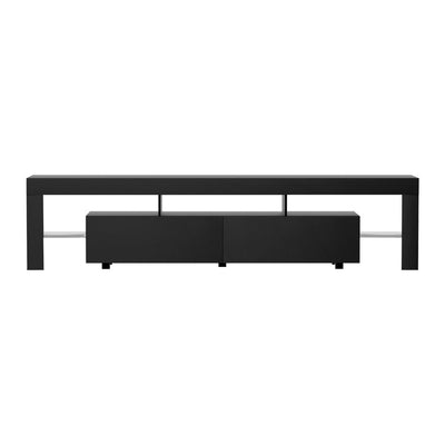 Artiss TV Cabinet Entertainment Unit Stand RGB LED Gloss Furniture 200cm Black Payday Deals