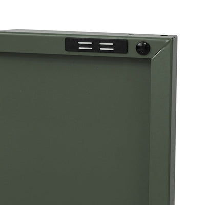 ArtissIn Base Metal Locker Storage Shelf Organizer Cabinet Buffet Sideboard Green Payday Deals