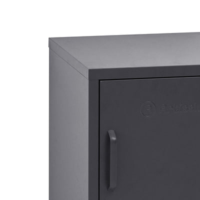 ArtissIn Metal Locker Storage Shelf Filing Cabinet Cupboard Bedside Table Black Payday Deals