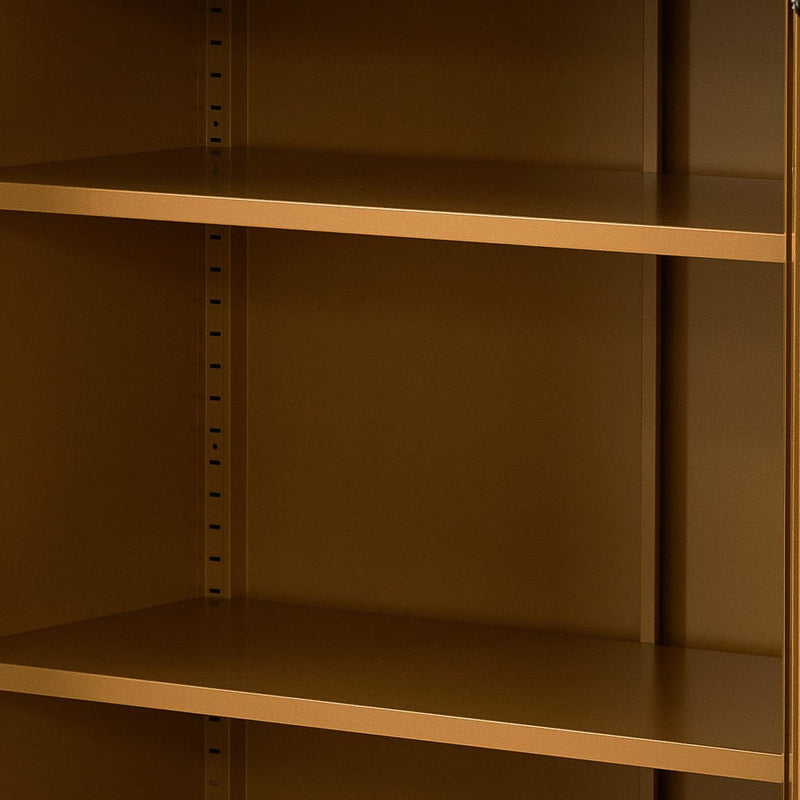ArtissIn Sweetheart Metal Locker Storage Shelf Shoe Cabinet Buffet Sideboard Yellow Payday Deals