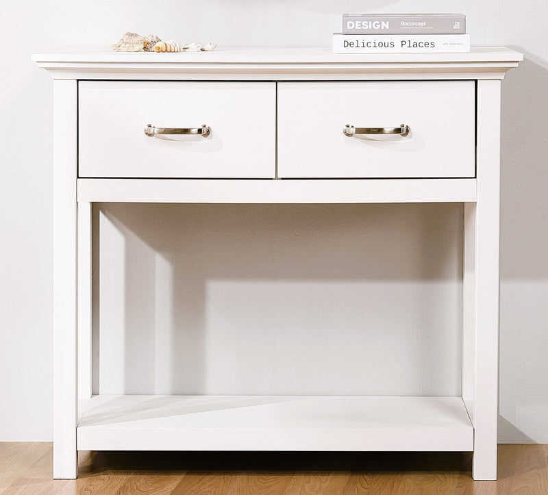 Ashford Console Table White 2-Drawer Entryway Hallway Side Table Payday Deals