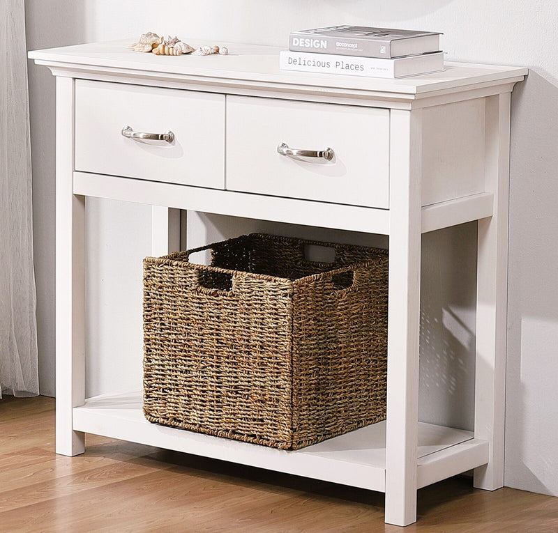 Ashford Console Table White 2-Drawer Entryway Hallway Side Table Payday Deals