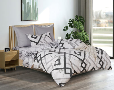 Ashwin King Size Quilt Doona Duvet Cover Set Payday Deals