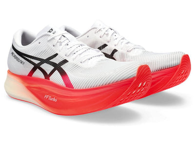 Asics Running Metaspeed Sky+ Sport Shoes Sneakers Runners Unisex - White/Black Payday Deals