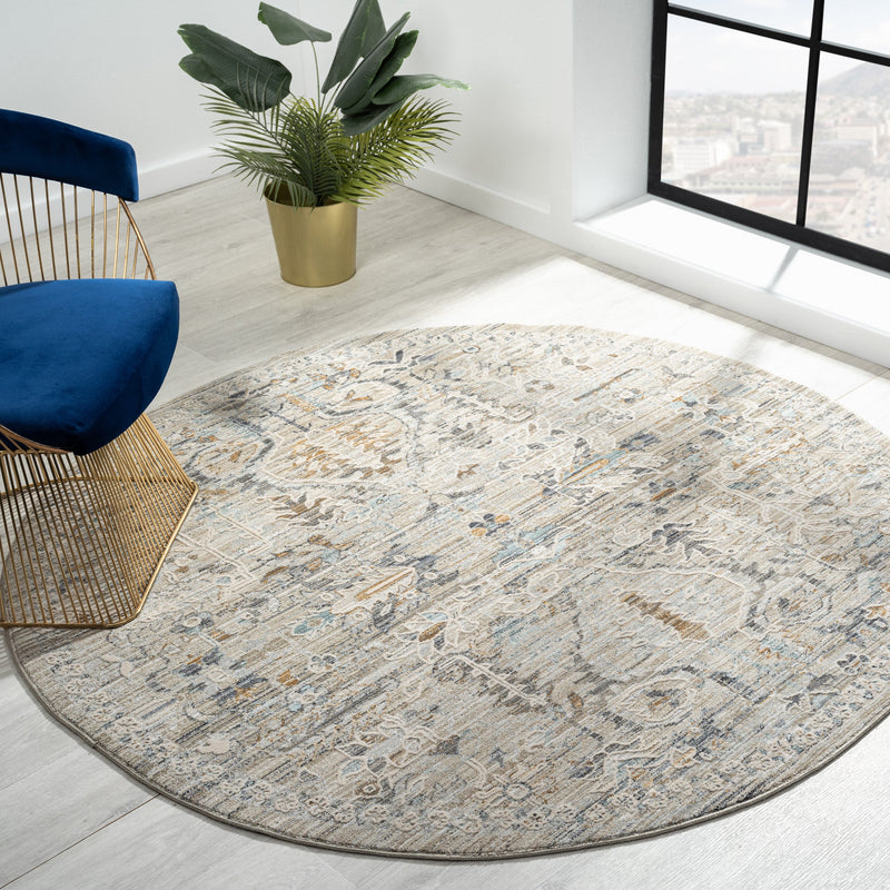 Aubre Contemporary Area Rug - Taupe - 240x240 Payday Deals