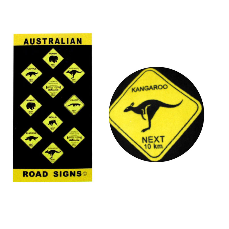 Aussie Road Signs Cotton Beach Towel 75 x 150 cm Payday Deals