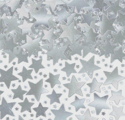 Australia Day Star Confetti Silver - 70g Approx