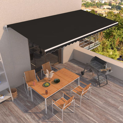 Automatic Retractable Awning 600x300 cm Anthracite Payday Deals