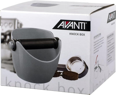 Avanti Coffee Espresso Grinds Waste Tamp Knock Box Bin Bucket Container in Silver Payday Deals
