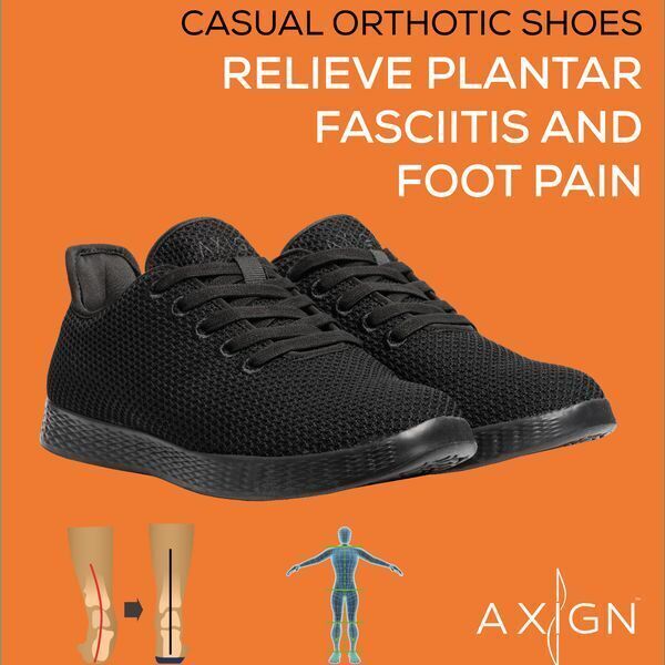 Axign River Lightweight Casual Orthotic Shoes Sneakers Runners Plantar Fasciitis Payday Deals