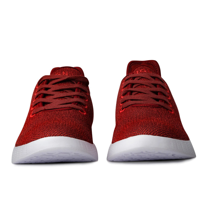 Axign River Lightweight Casual Orthotic Shoes Sneakers Runners - Red/Berry Payday Deals