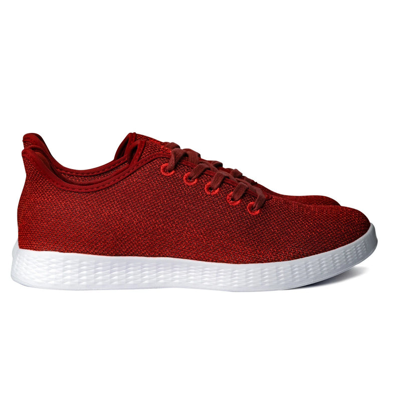 Axign River Lightweight Casual Orthotic Shoes Sneakers Runners - Red/Berry Payday Deals
