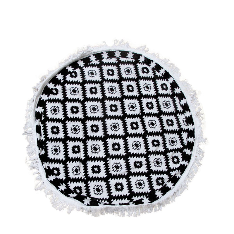 Aztec 100% Cotton Round Beach Towel Payday Deals