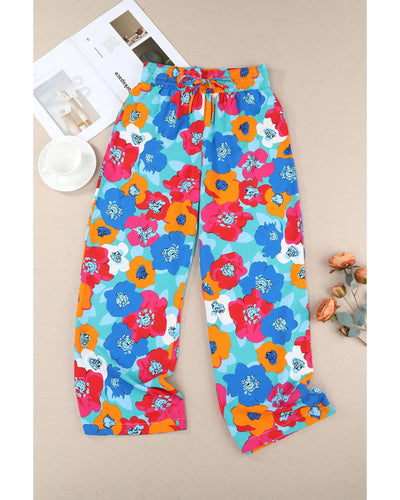 Azura Exchange Abstract Floral Print Drawstring Pants - XL Payday Deals