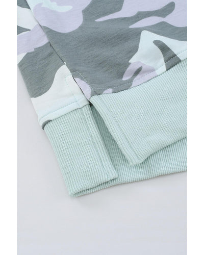 Azura Exchange Camouflage Pullover Sweatshirt with Slits - M Payday Deals