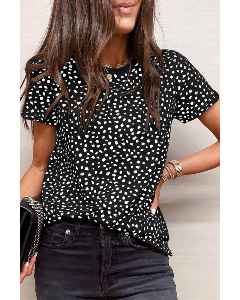 Azura Exchange Cheetah Print Short Sleeve T Shirt - M Payday Deals