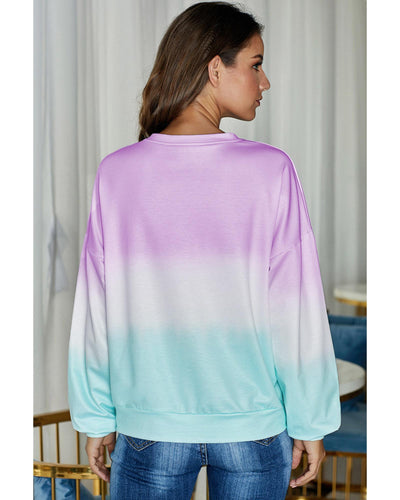 Azura Exchange Color Block Tie Dye Pullover Sweatshirt - XL Payday Deals
