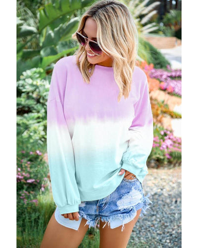 Azura Exchange Color Block Tie Dye Pullover Sweatshirt - XL Payday Deals