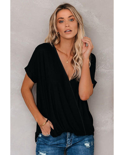 Azura Exchange Draped Knit Top - S Payday Deals