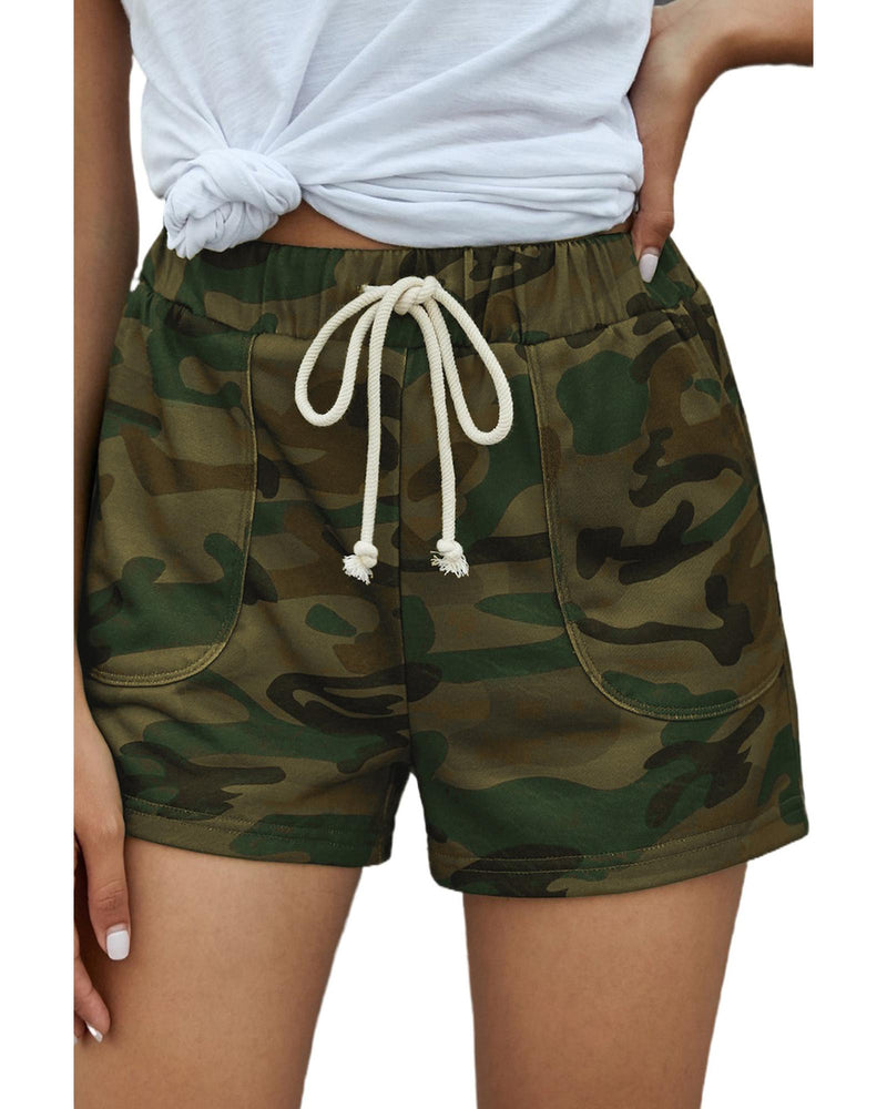 Azura Exchange Drawstring Camouflage Shorts - L Payday Deals