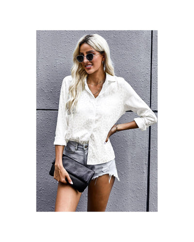 Azura Exchange Embossed Button Shirt - L Payday Deals