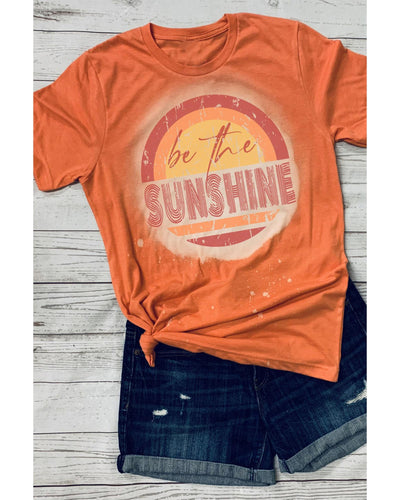 Azura Exchange Graphic Print Crewneck T-Shirt - Be The Sunshine - XL Payday Deals