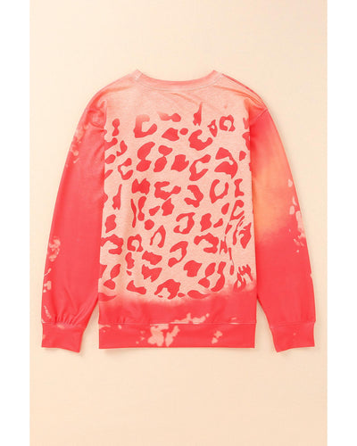 Azura Exchange Leopard Print Crew Neck Pullover Sweatshirt - XL Payday Deals