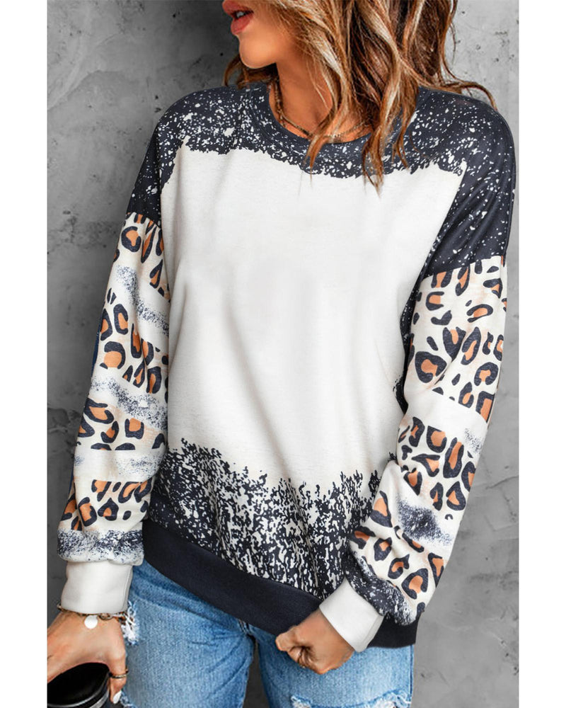 Azura Exchange Leopard Tie Dye Sweatshirt - 2XL Payday Deals