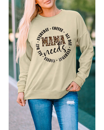 Azura Exchange MAMA Needs All Day Everyday Letters Graphic Sweatshirt - XL Payday Deals