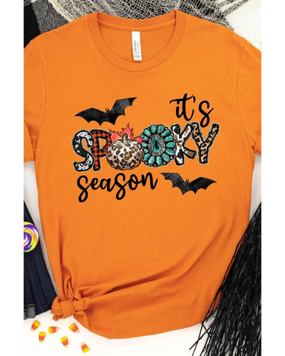Azura Exchange Spooky Season Graphic Print T-Shirt - S Payday Deals