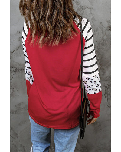 Azura Exchange Striped Color Block Long Sleeve Top - M Payday Deals