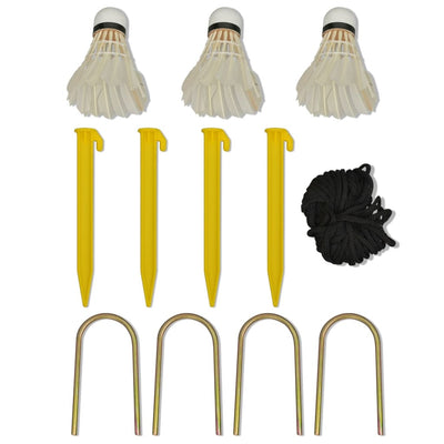 Badminton Net with Shuttlecocks 600x155 cm Payday Deals