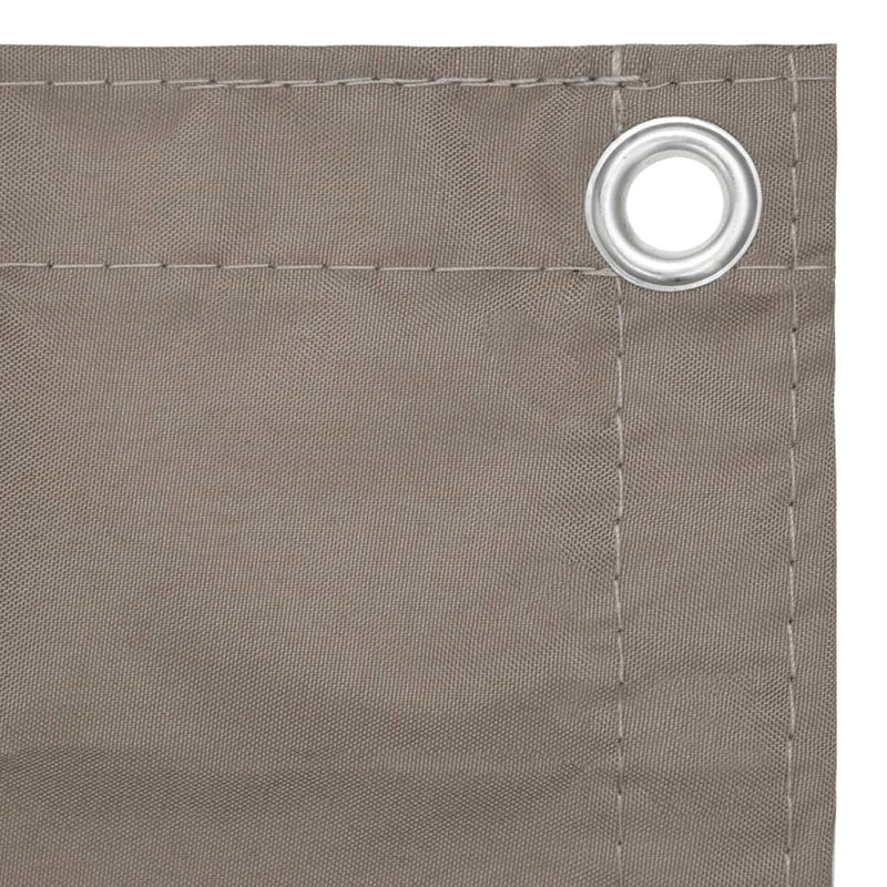 Balcony Screen Taupe 75x400 cm Oxford Fabric Payday Deals