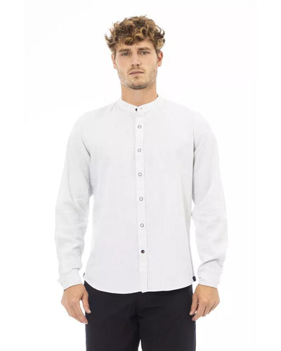 Baldinini Trend Men's White Rayon Shirt - M