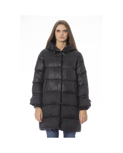 Baldinini Trend Women's Black Nylon Jackets & Coat - L Payday Deals