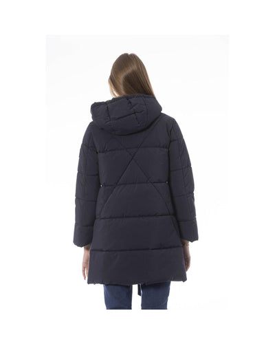 Baldinini Trend Women's Blue Polyester Jackets & Coat - M Payday Deals