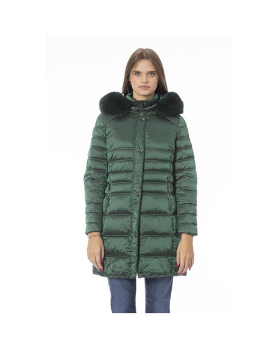 Baldinini Trend Women's Green Polyester Jackets & Coat - L