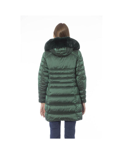 Baldinini Trend Women's Green Polyester Jackets & Coat - L Payday Deals