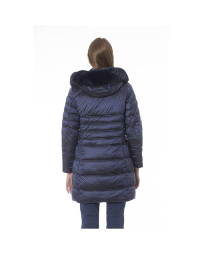Baldinini Trend Women's Light Blue Polyester Jackets & Coat - S Payday Deals