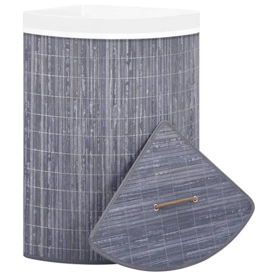 Bamboo Corner Laundry Basket Grey 60 L Payday Deals