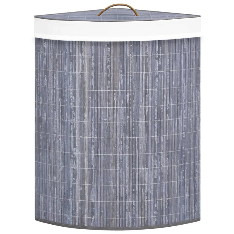 Bamboo Corner Laundry Basket Grey 60 L Payday Deals
