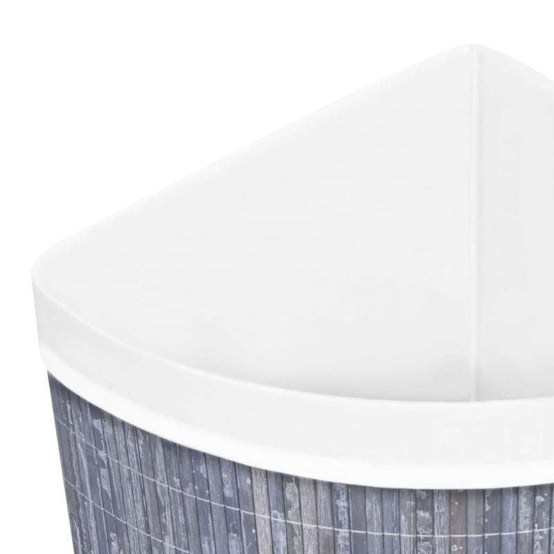 Bamboo Corner Laundry Basket Grey 60 L Payday Deals