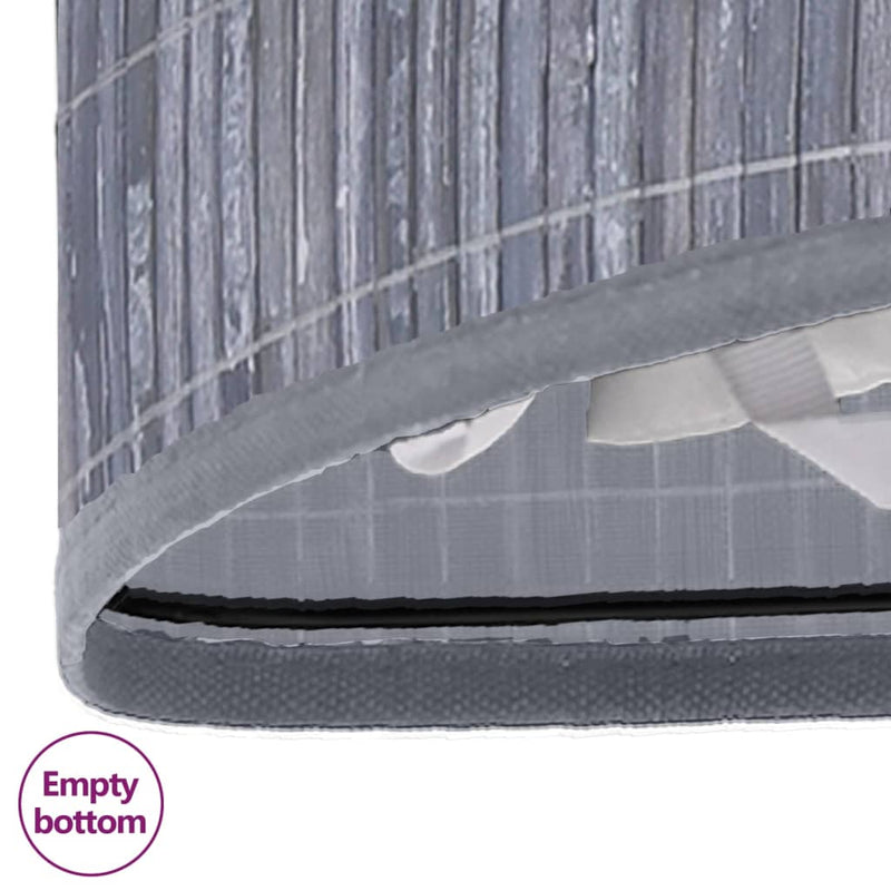 Bamboo Corner Laundry Basket Grey 60 L Payday Deals